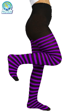 CALZE COLLANT RIGA NERO VIOLA BAMBINA